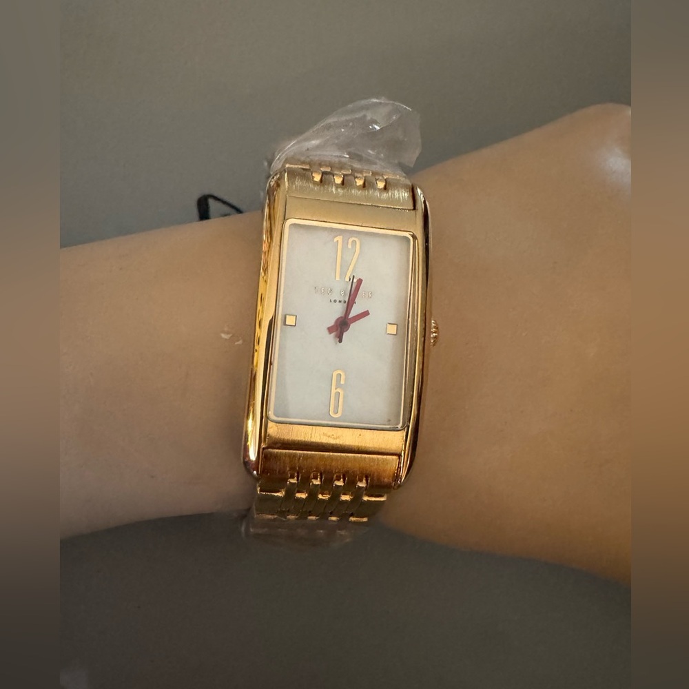 Ted Baker Yellow Gold MOP Tank Watch - Picture 4 of 9